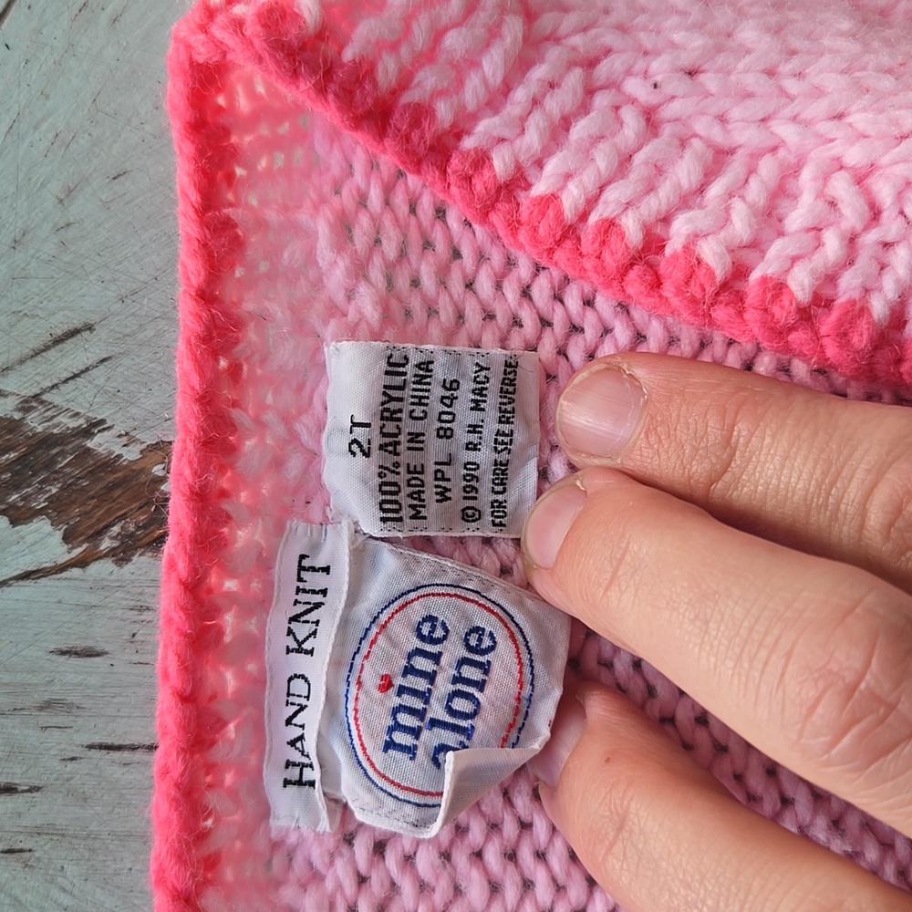 🌸 Vintage MINE ALONE Cardigan - Picture 3 of 5